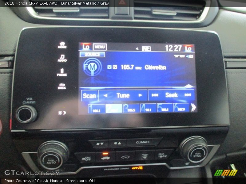 Lunar Silver Metallic / Gray 2018 Honda CR-V EX-L AWD