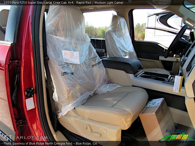 Rapid Red / Medium Light Camel 2020 Ford F250 Super Duty Lariat Crew Cab 4x4
