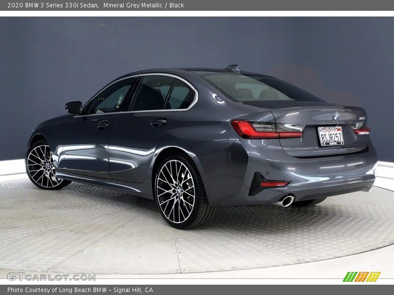 Mineral Grey Metallic / Black 2020 BMW 3 Series 330i Sedan