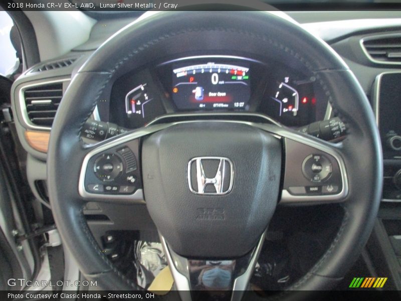 Lunar Silver Metallic / Gray 2018 Honda CR-V EX-L AWD