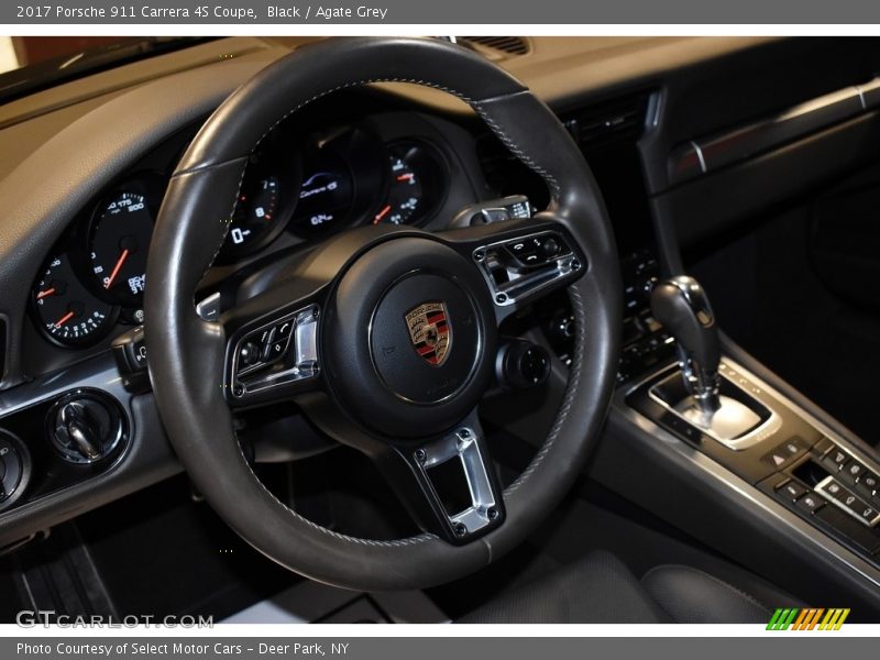 Black / Agate Grey 2017 Porsche 911 Carrera 4S Coupe