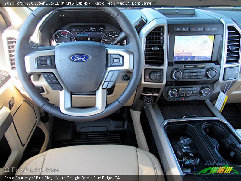 Rapid Red / Medium Light Camel 2020 Ford F250 Super Duty Lariat Crew Cab 4x4