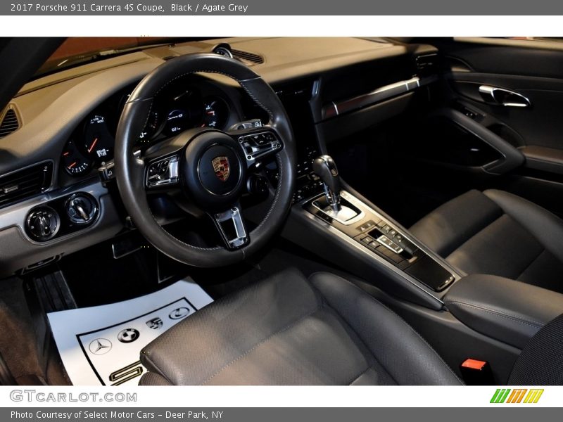 Black / Agate Grey 2017 Porsche 911 Carrera 4S Coupe