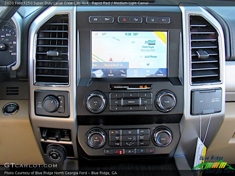 Rapid Red / Medium Light Camel 2020 Ford F250 Super Duty Lariat Crew Cab 4x4