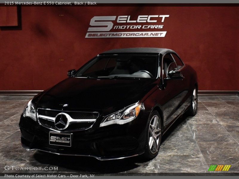 Black / Black 2015 Mercedes-Benz E 550 Cabriolet