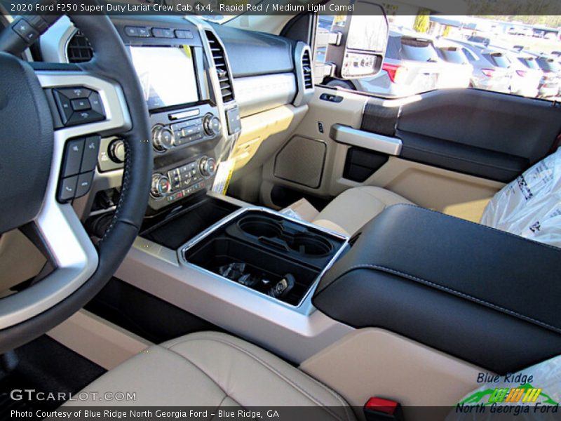 Rapid Red / Medium Light Camel 2020 Ford F250 Super Duty Lariat Crew Cab 4x4