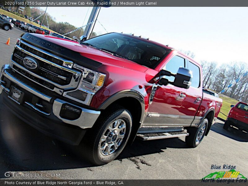 Rapid Red / Medium Light Camel 2020 Ford F250 Super Duty Lariat Crew Cab 4x4