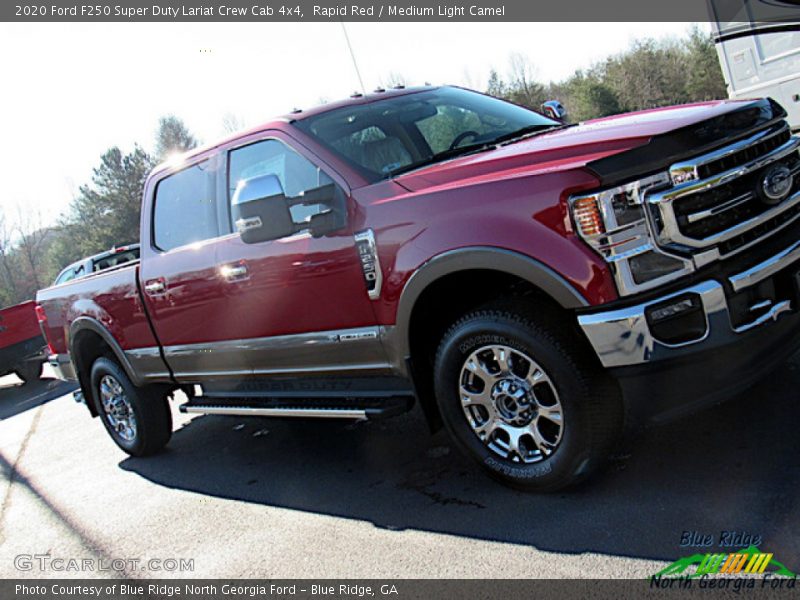 Rapid Red / Medium Light Camel 2020 Ford F250 Super Duty Lariat Crew Cab 4x4
