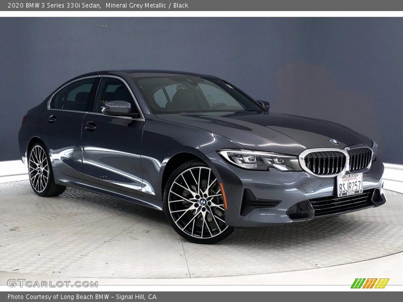 Mineral Grey Metallic / Black 2020 BMW 3 Series 330i Sedan