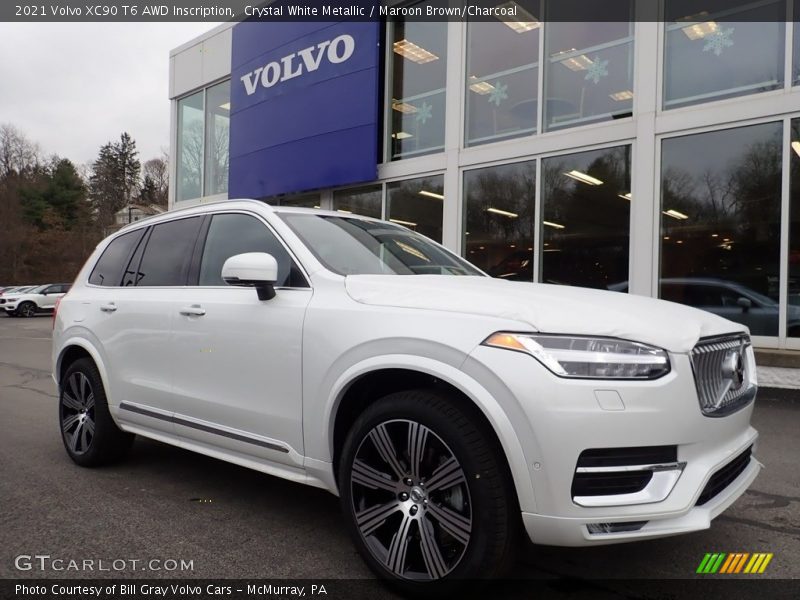 Front 3/4 View of 2021 XC90 T6 AWD Inscription