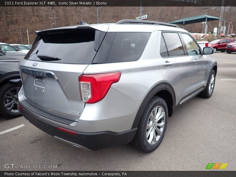 Iconic Silver Metallic / Ebony 2021 Ford Explorer XLT 4WD