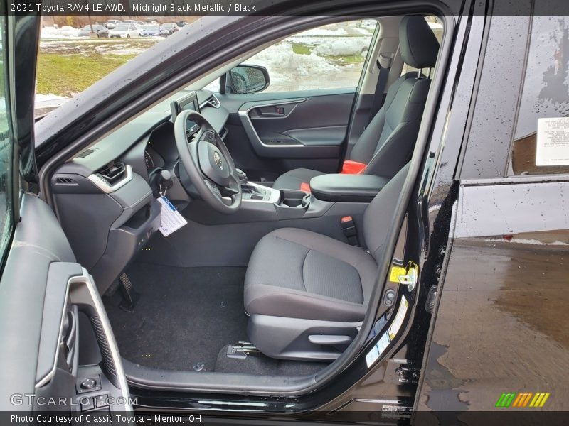 Midnight Black Metallic / Black 2021 Toyota RAV4 LE AWD