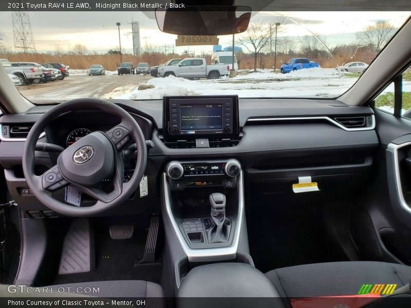 Midnight Black Metallic / Black 2021 Toyota RAV4 LE AWD