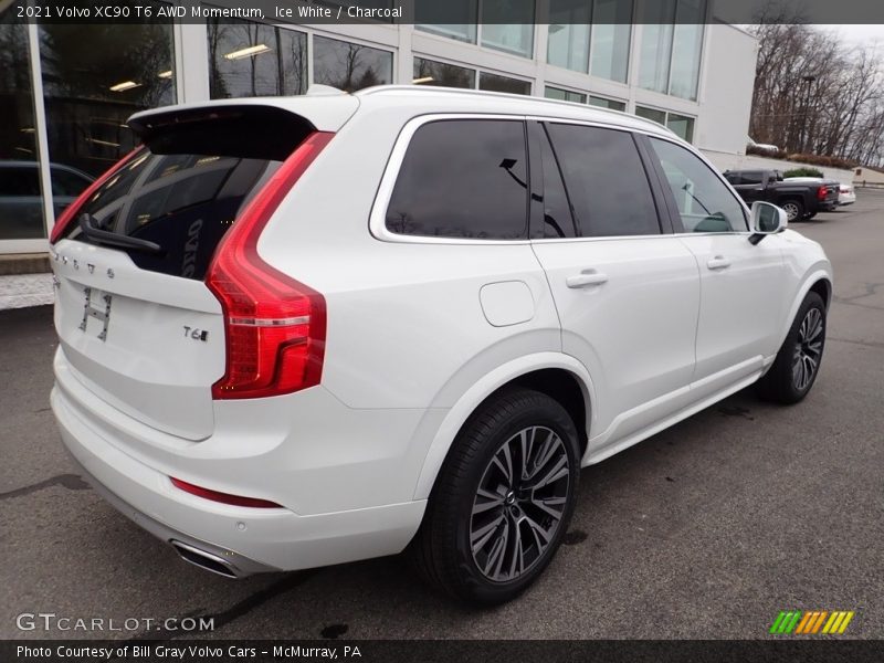 Ice White / Charcoal 2021 Volvo XC90 T6 AWD Momentum