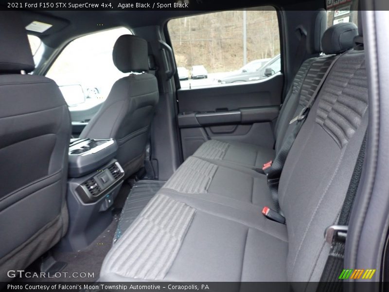 Rear Seat of 2021 F150 STX SuperCrew 4x4