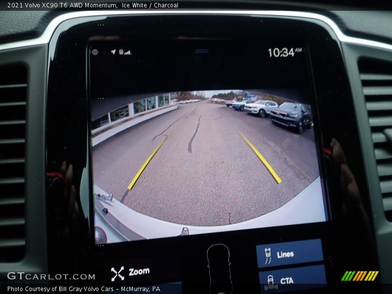 Ice White / Charcoal 2021 Volvo XC90 T6 AWD Momentum