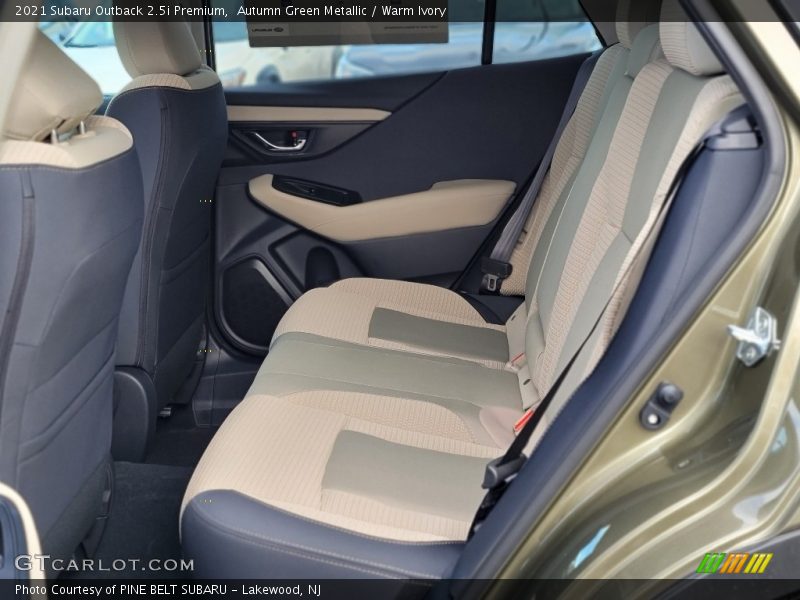 Rear Seat of 2021 Outback 2.5i Premium