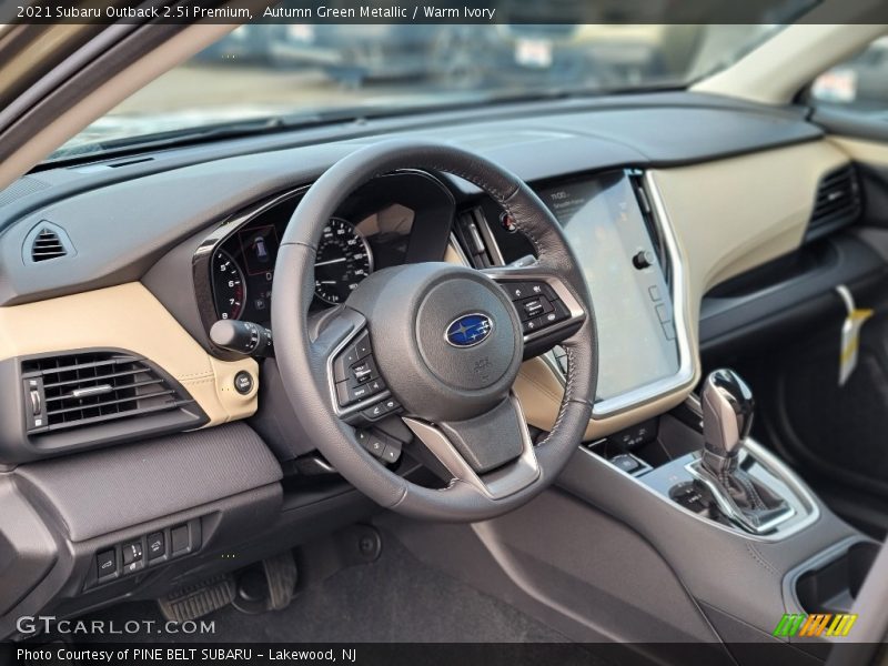 Dashboard of 2021 Outback 2.5i Premium