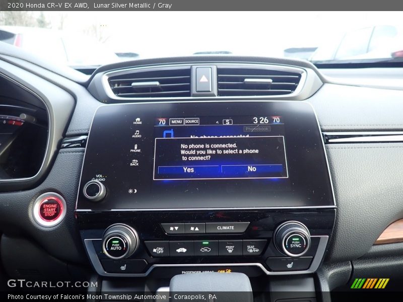 Lunar Silver Metallic / Gray 2020 Honda CR-V EX AWD