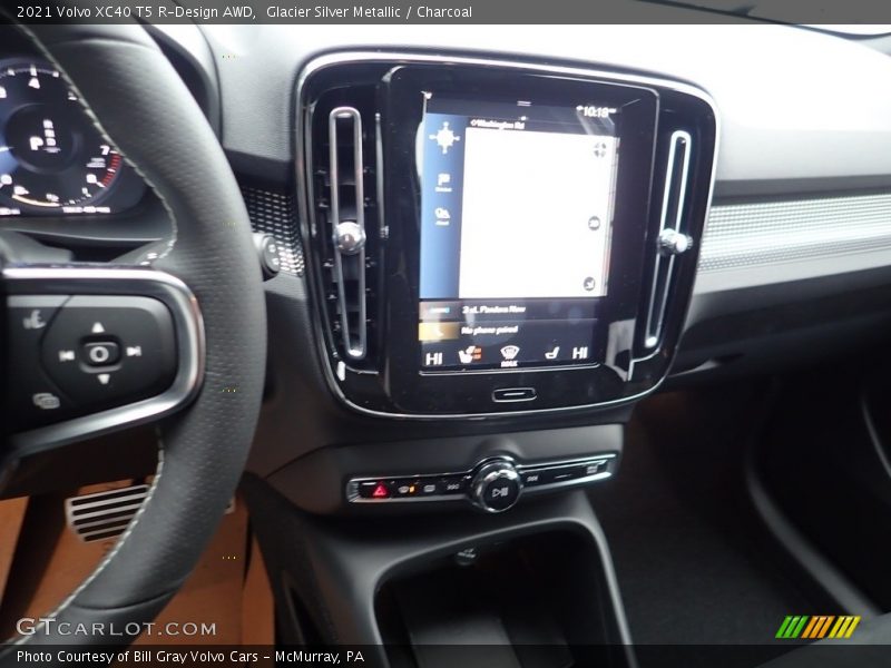 Glacier Silver Metallic / Charcoal 2021 Volvo XC40 T5 R-Design AWD