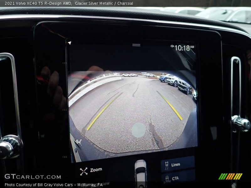 Glacier Silver Metallic / Charcoal 2021 Volvo XC40 T5 R-Design AWD