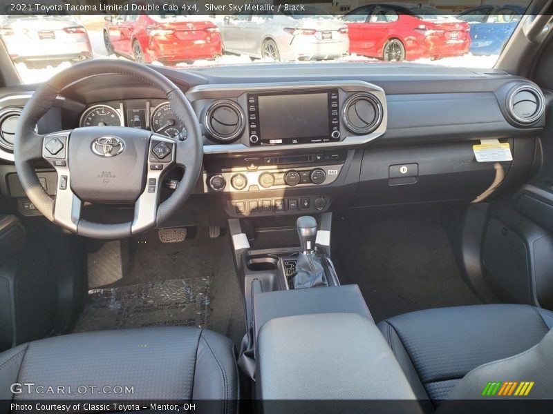 Silver Sky Metallic / Black 2021 Toyota Tacoma Limited Double Cab 4x4