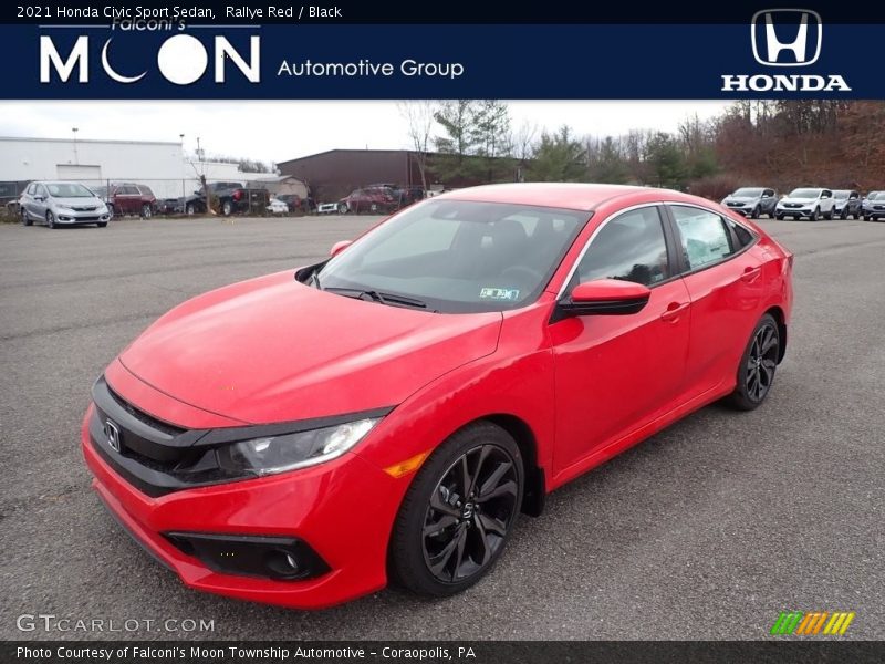 Rallye Red / Black 2021 Honda Civic Sport Sedan