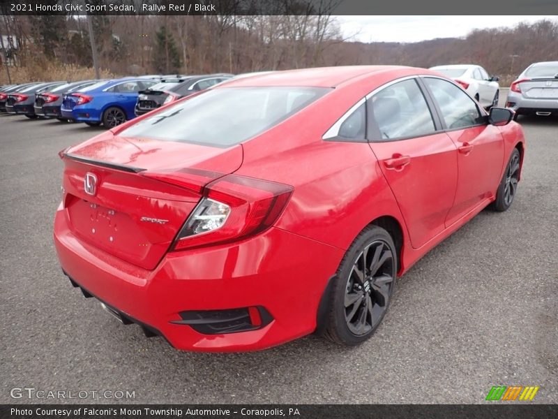 Rallye Red / Black 2021 Honda Civic Sport Sedan
