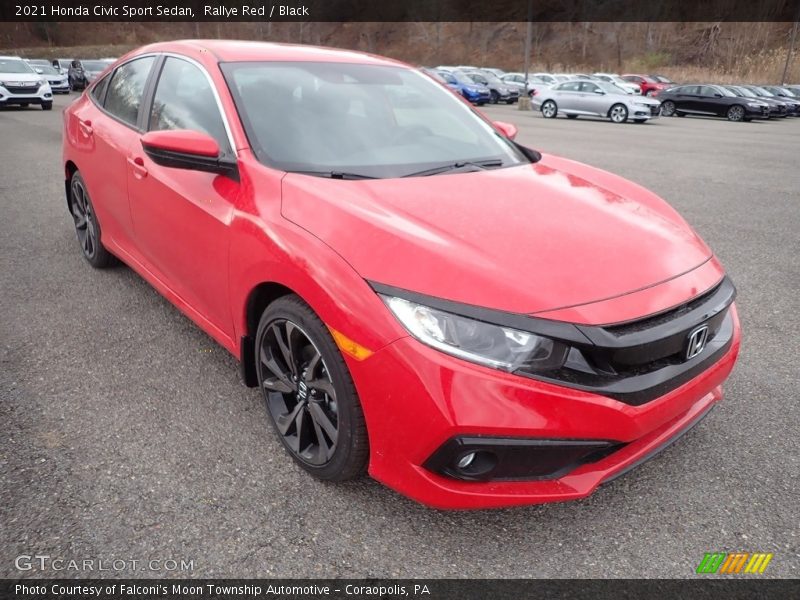 Rallye Red / Black 2021 Honda Civic Sport Sedan