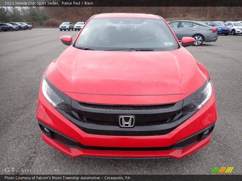 Rallye Red / Black 2021 Honda Civic Sport Sedan