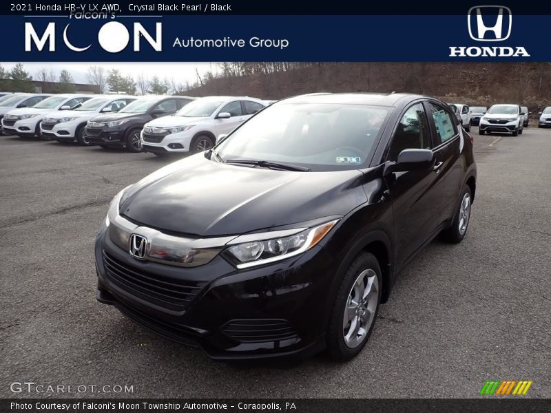 Crystal Black Pearl / Black 2021 Honda HR-V LX AWD