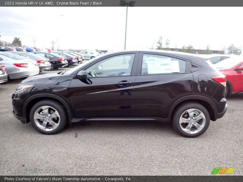 Crystal Black Pearl / Black 2021 Honda HR-V LX AWD