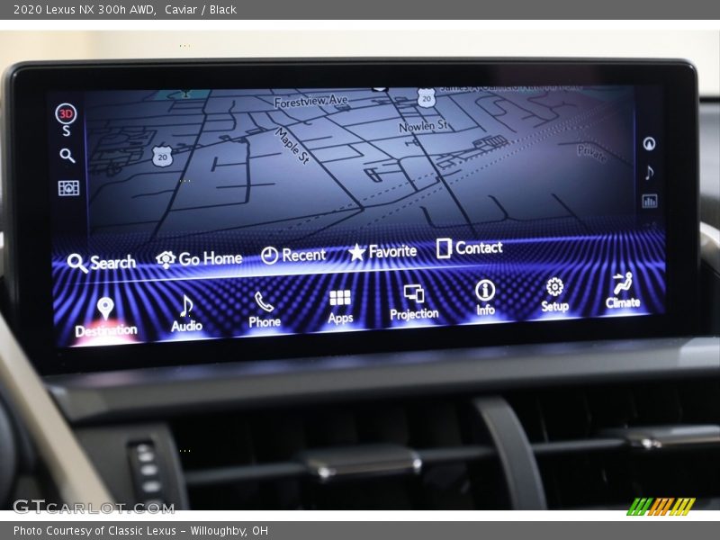 Navigation of 2020 NX 300h AWD