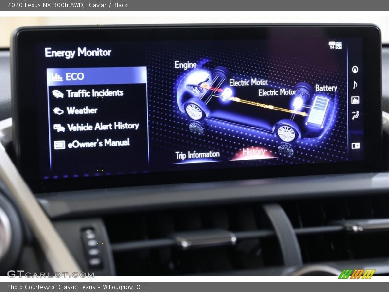 Controls of 2020 NX 300h AWD