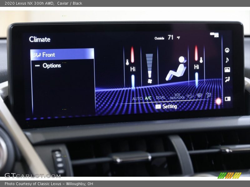 Controls of 2020 NX 300h AWD