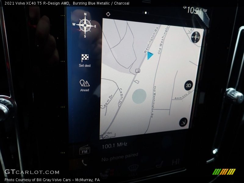 Bursting Blue Metallic / Charcoal 2021 Volvo XC40 T5 R-Design AWD
