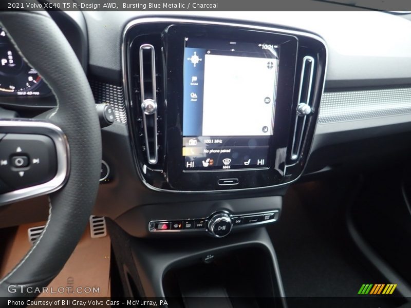 Bursting Blue Metallic / Charcoal 2021 Volvo XC40 T5 R-Design AWD