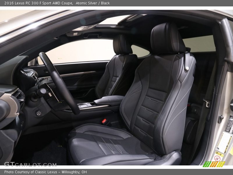 Front Seat of 2016 RC 300 F Sport AWD Coupe