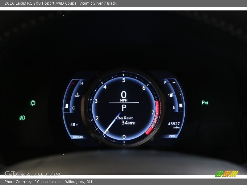  2016 RC 300 F Sport AWD Coupe 300 F Sport AWD Coupe Gauges