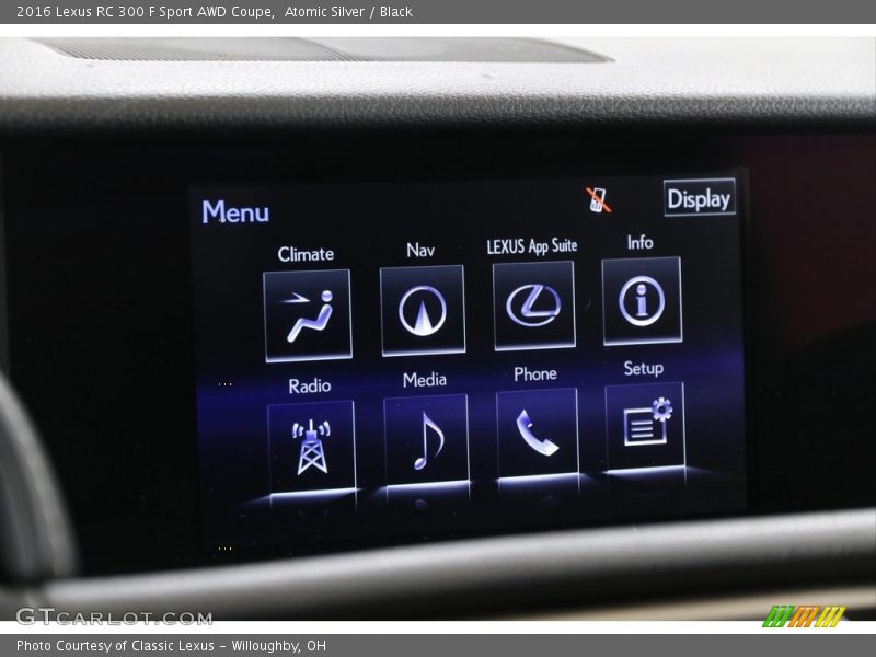 Atomic Silver / Black 2016 Lexus RC 300 F Sport AWD Coupe