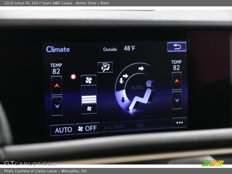 Atomic Silver / Black 2016 Lexus RC 300 F Sport AWD Coupe
