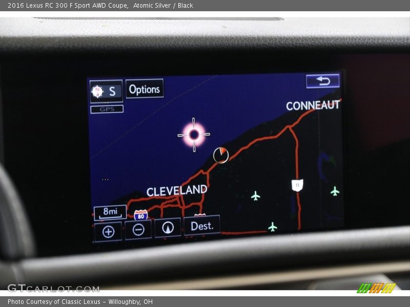 Navigation of 2016 RC 300 F Sport AWD Coupe