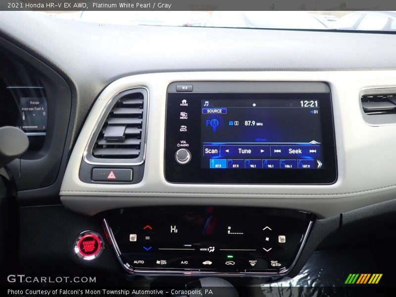 Platinum White Pearl / Gray 2021 Honda HR-V EX AWD
