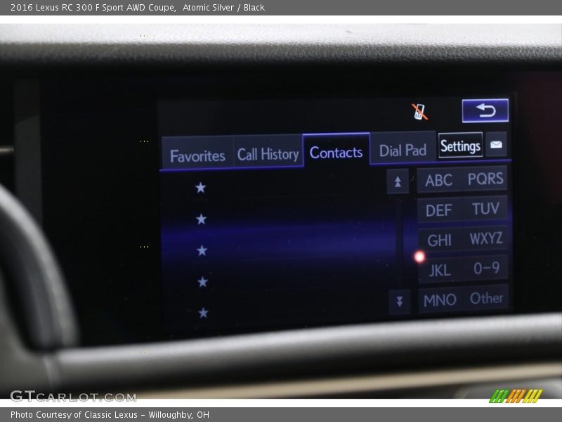 Atomic Silver / Black 2016 Lexus RC 300 F Sport AWD Coupe
