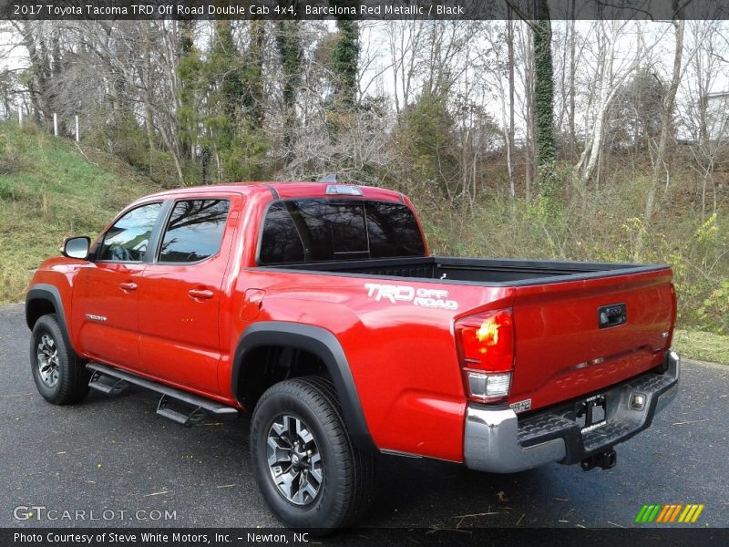 Barcelona Red Metallic / Black 2017 Toyota Tacoma TRD Off Road Double Cab 4x4