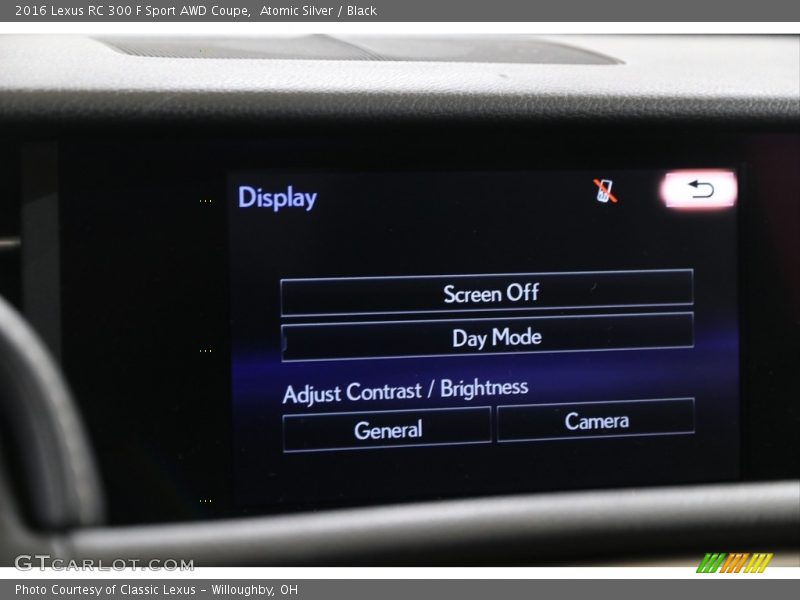 Atomic Silver / Black 2016 Lexus RC 300 F Sport AWD Coupe