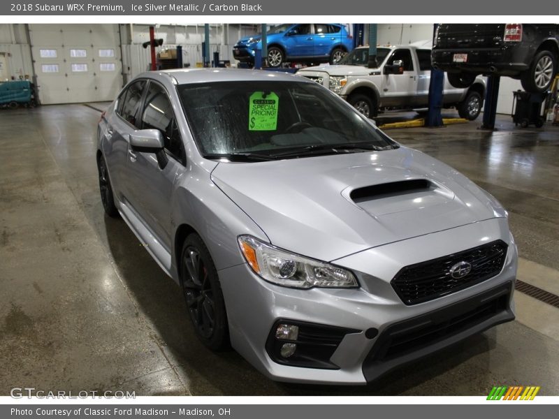 Ice Silver Metallic / Carbon Black 2018 Subaru WRX Premium