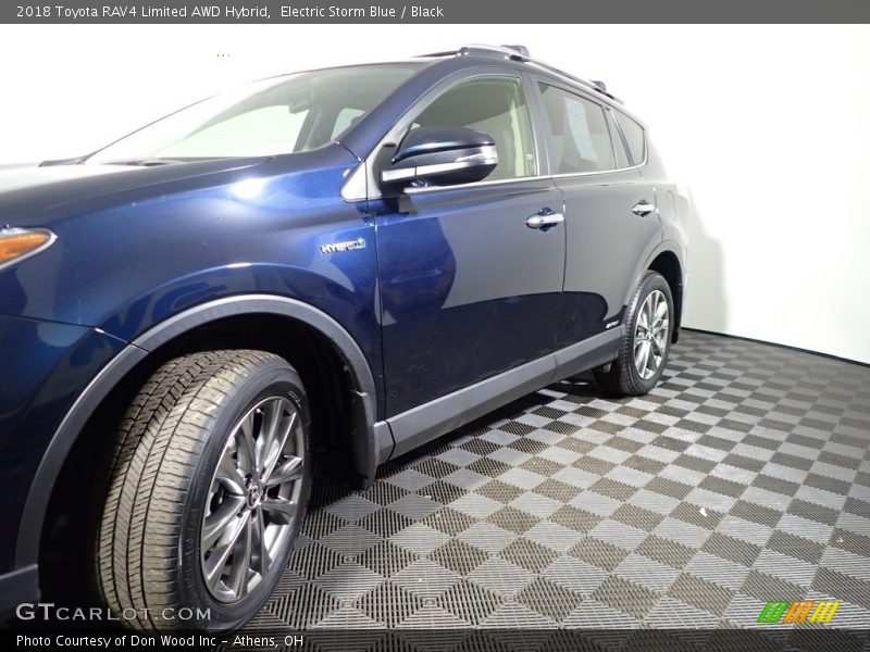 Electric Storm Blue / Black 2018 Toyota RAV4 Limited AWD Hybrid