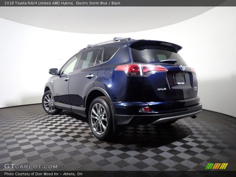 Electric Storm Blue / Black 2018 Toyota RAV4 Limited AWD Hybrid