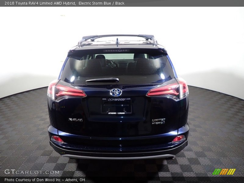 Electric Storm Blue / Black 2018 Toyota RAV4 Limited AWD Hybrid